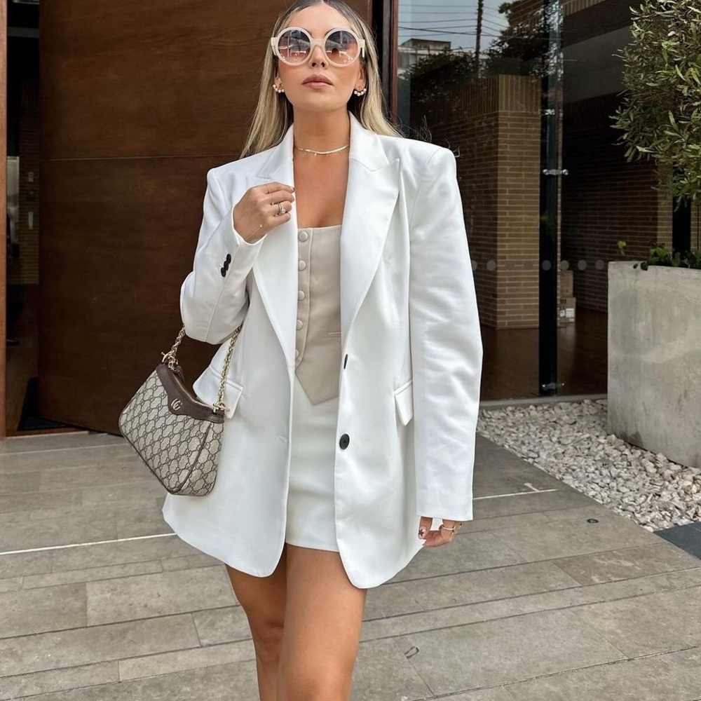Zara blazer suit jacket casual business office oversize